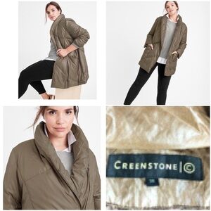 CREENSTONE SHAWL COLLAR PUFFER JACKET